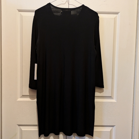 Sympli ReZip Tunic Top Black Size 10 Quarter Zip Neckline New With Tags - Picture 8 of 14